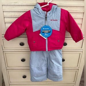 Columbia two piece toddler snow suit with reversible jacket